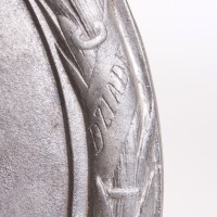 Adam Mickiewicz. Plakieta pamiątkowa w kształcie medalionu. Odlew aluminiowy. Początek XX w.